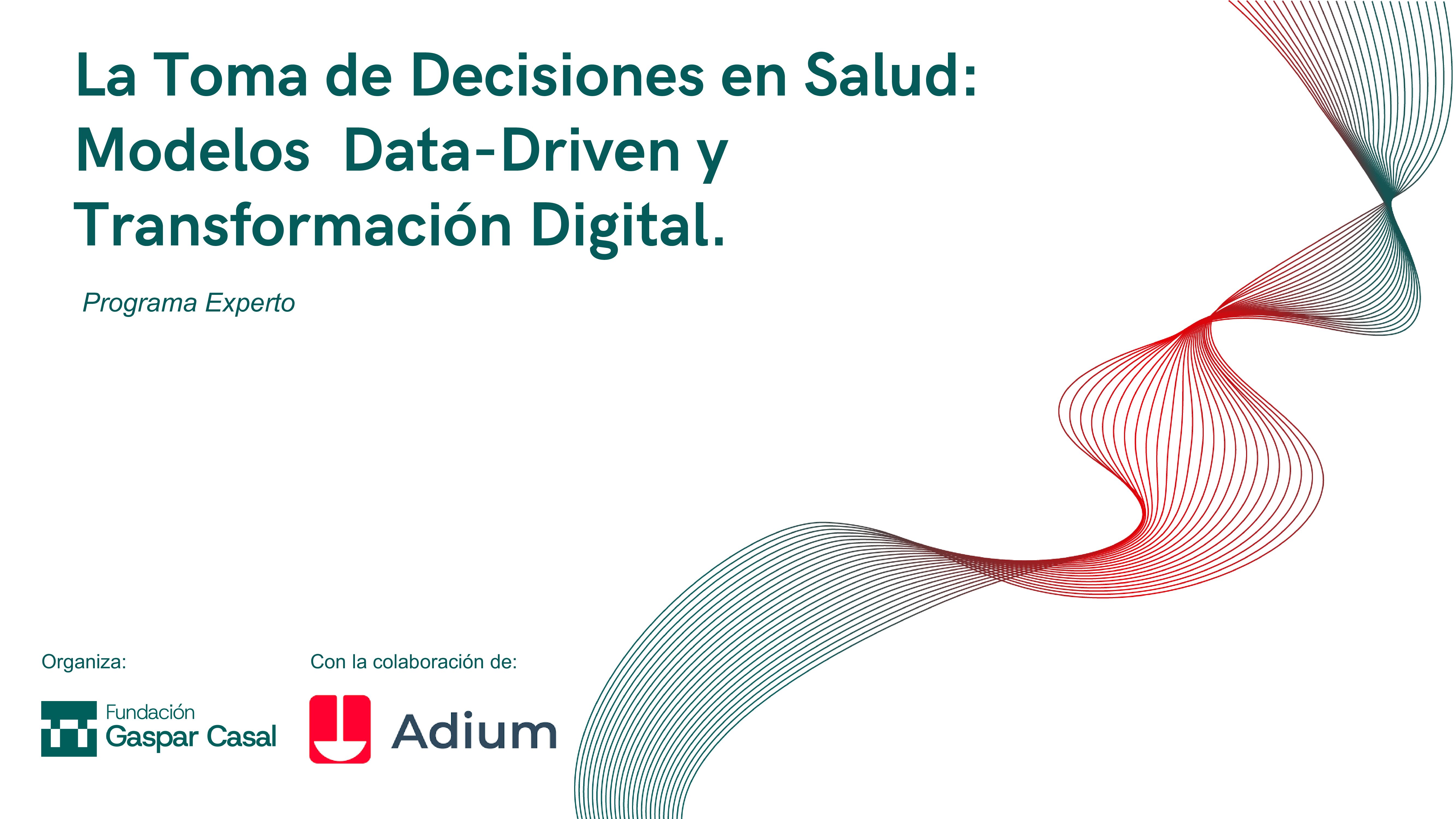 Programa ejecutivo "La Toma de Decisiones en Salud: Modelos Data-Driven y Transformación Digital."